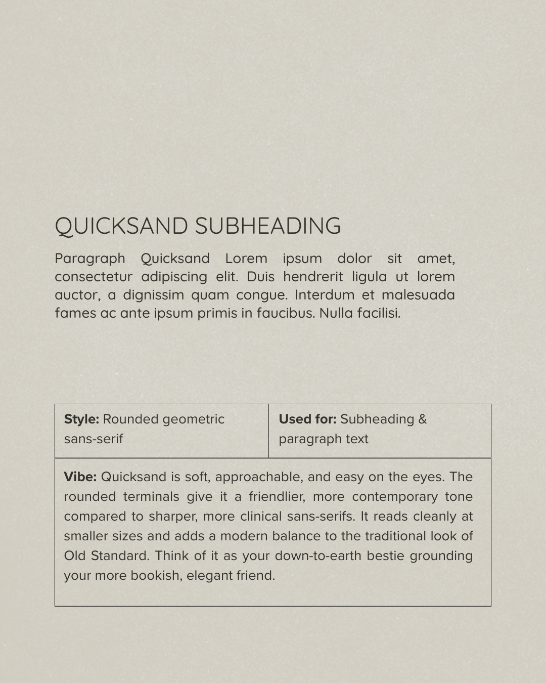 Canva Font Pairings for Branding Quicksand